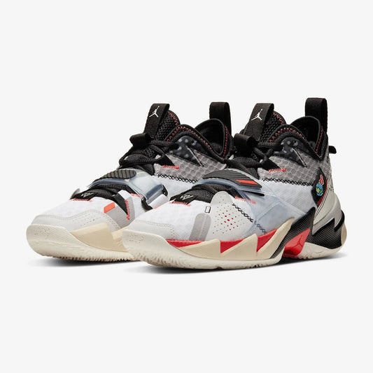 Nike Official Genuine JORDAN Men's Mid-Top Cushioned Sports Wear-Resistant Basketball Shoes CD3002-101